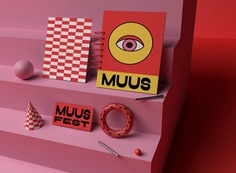 Muus Festival Identity Concept - Mindsparkle Mag Beautiful identity project designed by Fanny Papay for Muus Festival. #logo #packaging #identity #branding #design #color #photography #graphic #design #gallery #blog #project #mindsparkle #mag #beautiful #portfolio #designer