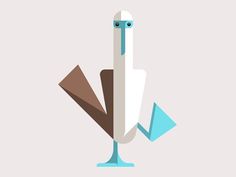 Blue footed_booby_wip_dribbble #illustration #animal #bird