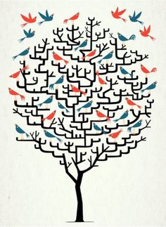 put me in your blue skies. #birds #print #poster #illustration