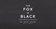 The Fox is Black on The blog of Shelby White - Wanken #logo #typography
