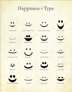 Happiness in Type #type #smile