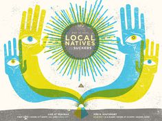 GigPosters.com - Local Natives - Suckers #screen #gig #print #poster