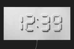 D/A Clock Minimalissimo #clock #time #digital