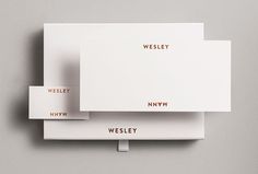 Wesley Mann by Heydays #logotype #logo #print #metallic foil #box #stationary