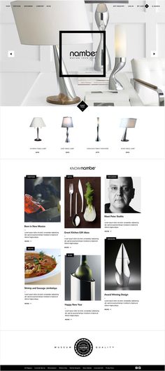 Nambe Website Kyle Gabouer Design #website #layout #nambe