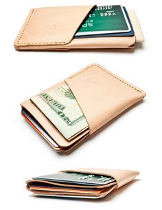 SLIM CARD CASE (NATURAL LEATHER) | Ugmonk #wallet #ugmonk #ampersand #product #photography #leather