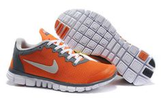 nike free 3.0 orange grey