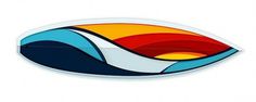 Série Waves, por Tom Veiga | Designlov #illustration #surfboard #surf