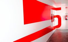 Signage and Wayfinding for Innovation Center on Behance #interior #graphics #graphic #wall #type