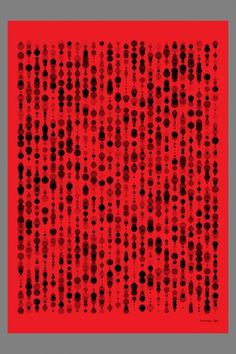 excites | Prints | Simon C Page — Ink Dots Available in 3 sizes with a 1" custom... #red #poster