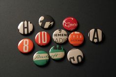 Britzpetermann: Anno Badges #print #vintage #buttons