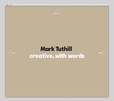 Mark Tuthill #website #layout #design #web