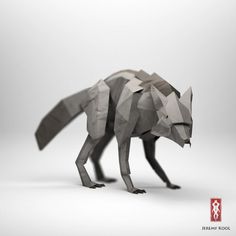 jeremyKool_wolf.png (600×600) #inspiration #paper