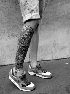 from eiknarf blog #ink #japanese #leg #tattoo #style