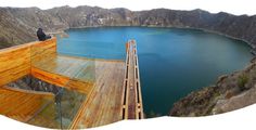 Quilotoa Overlook is Located in the Top Edge of the Crater of an Active Volcano