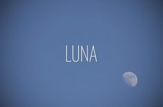 Photography - DIRECTION of STUFF MOSTLY ART #type #photo #luna #typography