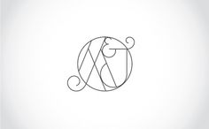 Benjamin Della Rosa // Graphic Design // Illustration #monogram #wedding #deco