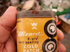 All sizes | Cool #mark #container #yellow #emblem #rust #tin #vintage #logo #wizard
