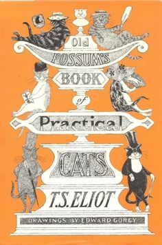 TS Eliot and kitty book cover. - Writers and Kitties #print #poster