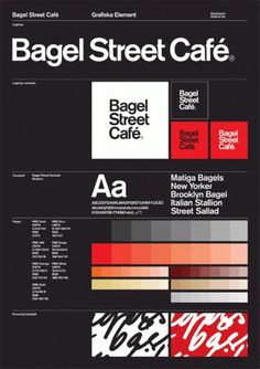 Nikolaj Kledzik – Art Direction & Graphic Design – Bagel Street Café – Visual Identity #branding #guidelines #identity #signage #logo