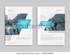 Cover design annual report,vector template brochures, flyers, presentations, leaflet, magazine a4 size. White with blue abstract background