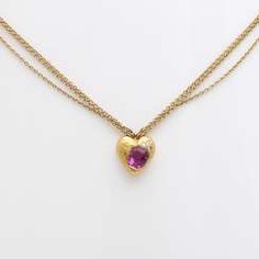 GÜNTER KRAUSS necklace with sapphire,