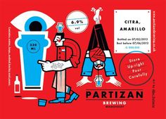 Partizan Brewing Labels #packaging #beer #label #bottle