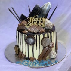 Chocolate Drip Cake with Chocolates and Truffles!,chocolate cake,Chocolate truffle cake,Truffle Cake