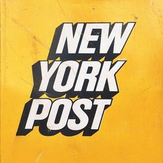 Typography(P O S T N E W Y O R K, viaÂ theclassyissue) #york #logo #post #new