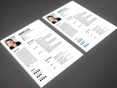 Free Minimal Resume Template With Portfolio and Cover Letter