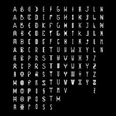 Symmetry Symptom #type #alphabet #font