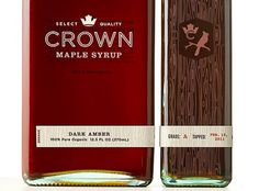 Crown Maple Syrup : Lovely Package . Curating the very best packaging design. #mpls #crown #syrup #packaging #design #graphic #identity #studio #maple
