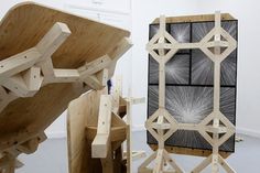 manystuff.org — Graphic Design daily selection » Blog Archive » Wood's bad vs RoBoClop – Mathias Schweizer #schweizer #plywood #art #installation