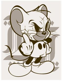 Mouse, parody series by hydro74 18"x24" #mickey #mouse #disney #parody #fuck off