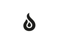 Passion / fire logo graphic design minimal icon fire passion