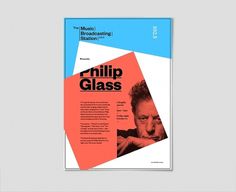 Klim Type Foundry - The Music Broadcasting Station #philip #glass #founders #poster #grotesk