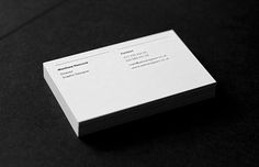 design work life » cataloging inspiration daily #white #business #modern #card #black #clean #simple