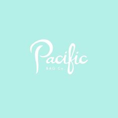 Pacific Bag Co. logo | hand lettering | via Instagram @lettersbycarose