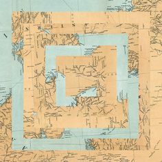 maps : LUIS DOURADO #print #collage #art