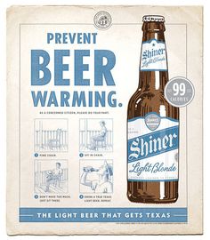 Shiner Light Blonde Poster #beer #ad
