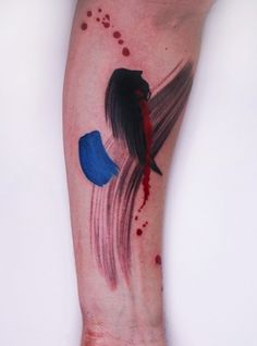 Paint tattoo by Amanda Wachob #paint #tattoo