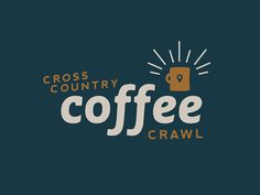 Cross Country Coffee Crawl by Luke Anspach #lettering #script #type #hand #typography