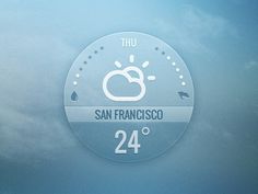 Dribbble - Weather widget by InnovationBox #icon #app #weather