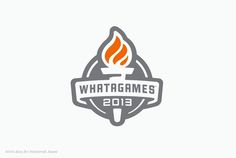 Whatagames logo by Murray Karl Hébert #flame #logo #whatagames #torch