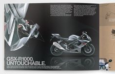 Suzuki - GSX-R #history #old #gsx #typography #design #motorbikes #suzuki #superbikes #brochure #new