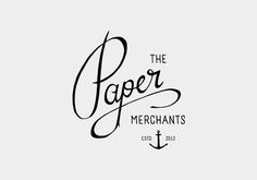 The Paper Merchants #lettering #design #logo #type #hand
