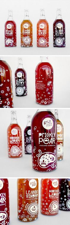 Branding | Packaging Design | Good Fizz by Lydia Nichols #graphic design #branding #packaging #logo design #beverage