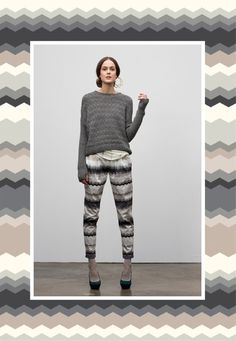 Zigzag print by Afton Hakes for Gretchen Jones NYC. #pattern #apparel #zigzag #print #design #surface #textile