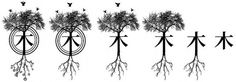 Árbol - 木 - Tree on the Behance Network #tree #japanese #design #graphic #black #kanji #eco #logo
