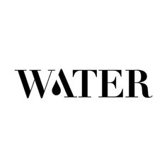 Water #drop #water #typography